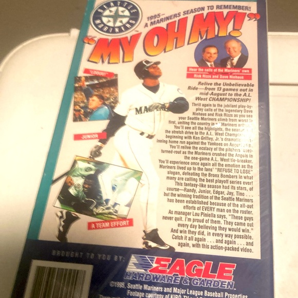 1995 Seattle Mariners magical Season vhs tape sealed  with vintage helmet - Picture 3 of 3